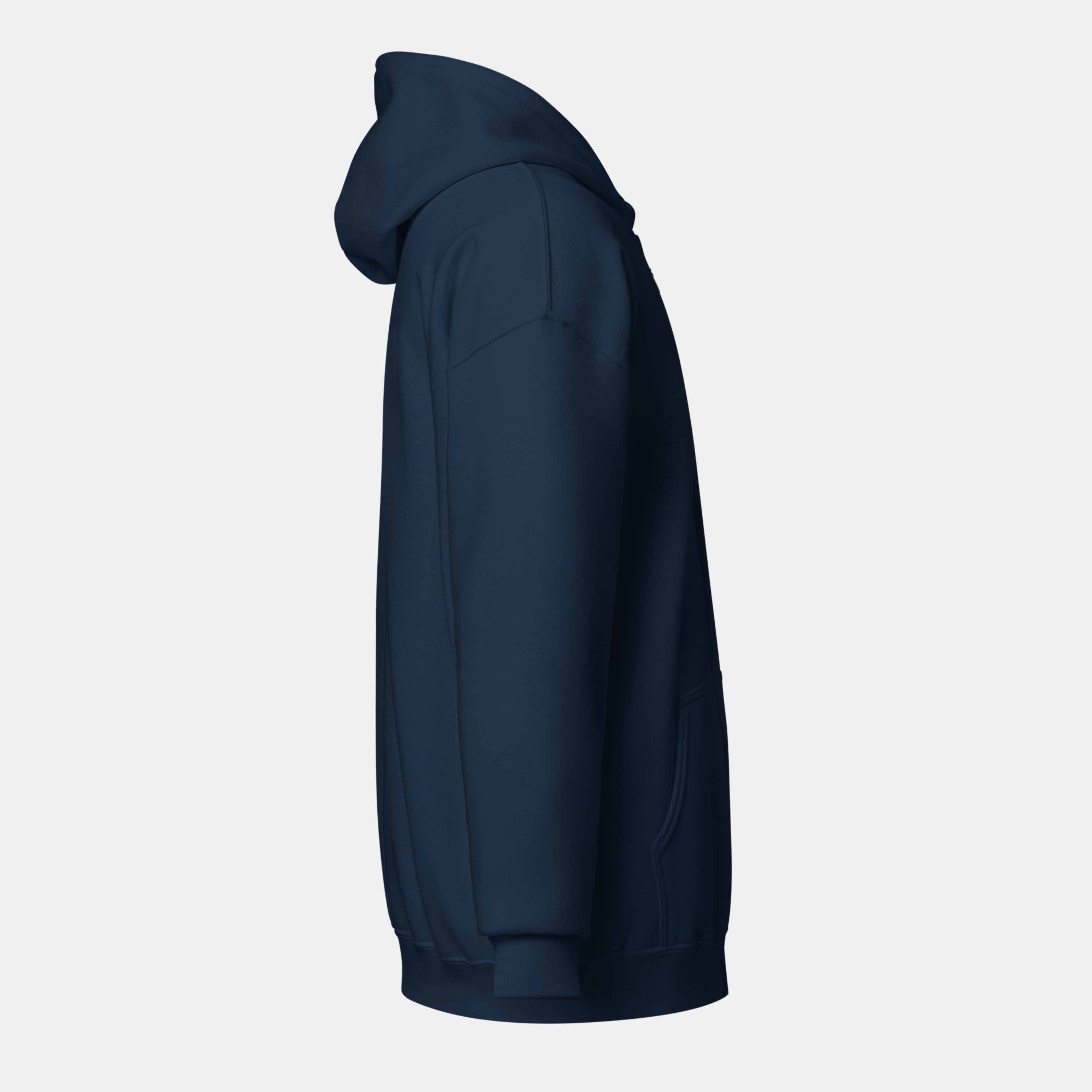 Navy Threadline Zip Hoodie