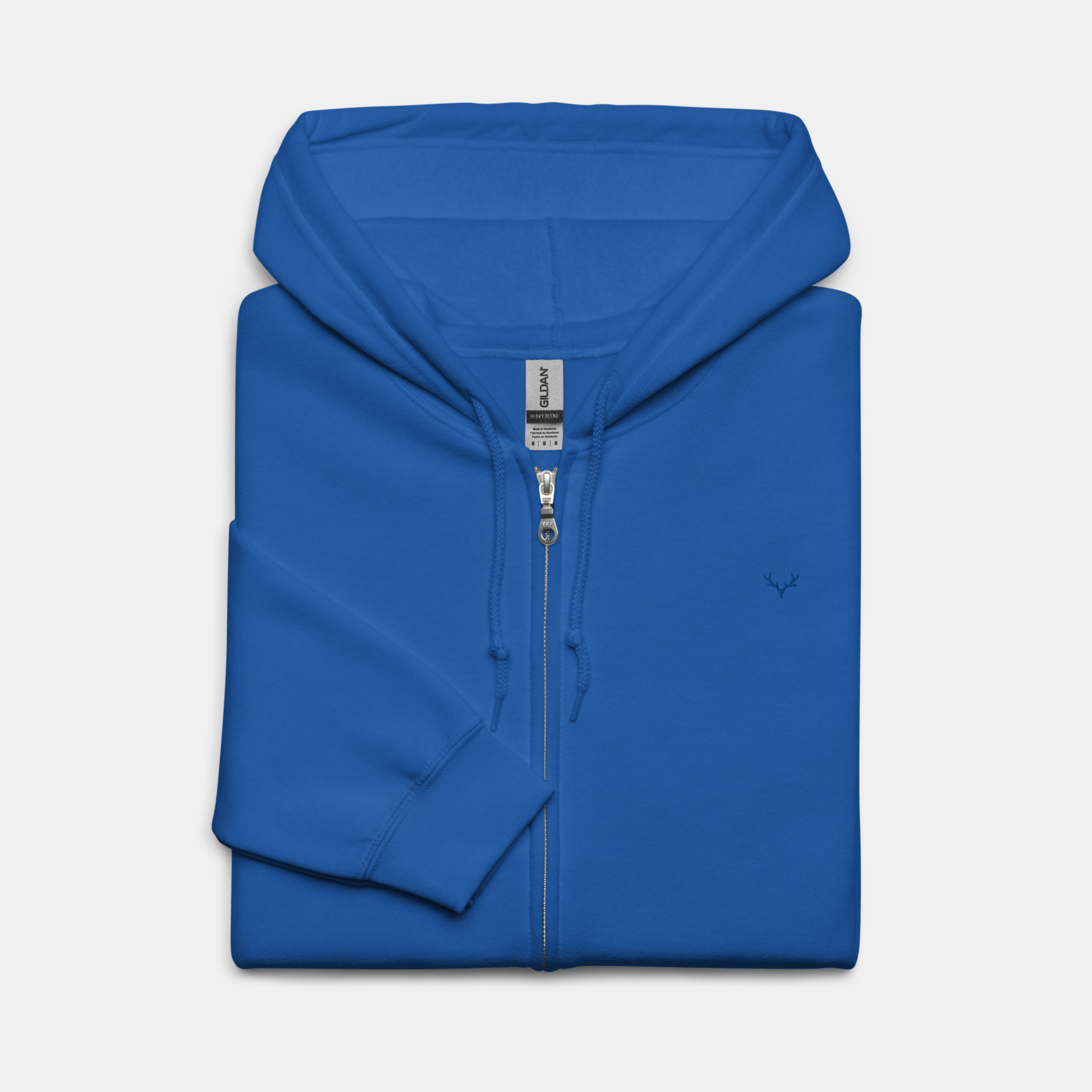 Royal Threadline Zip Hoodie