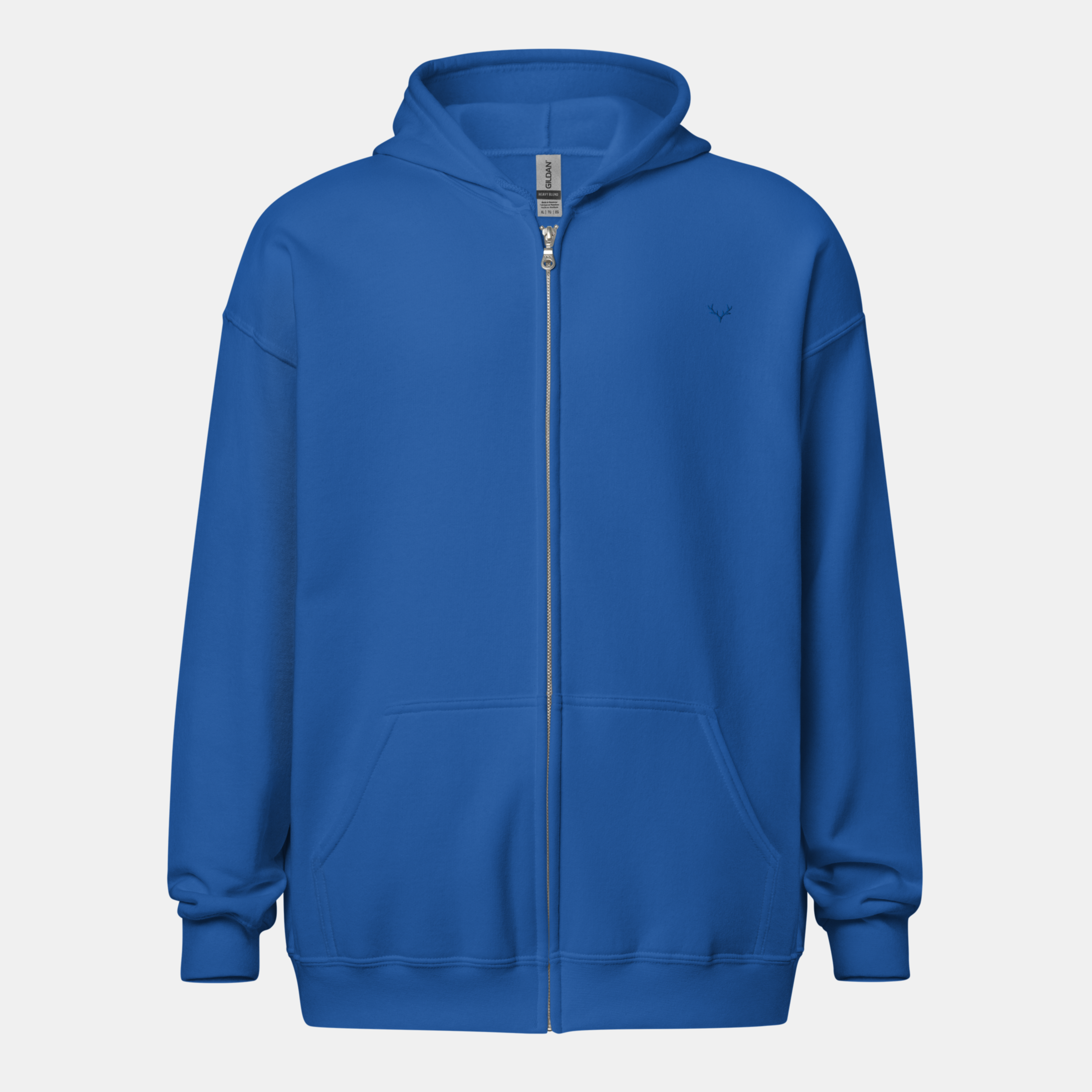 Royal Threadline Zip Hoodie