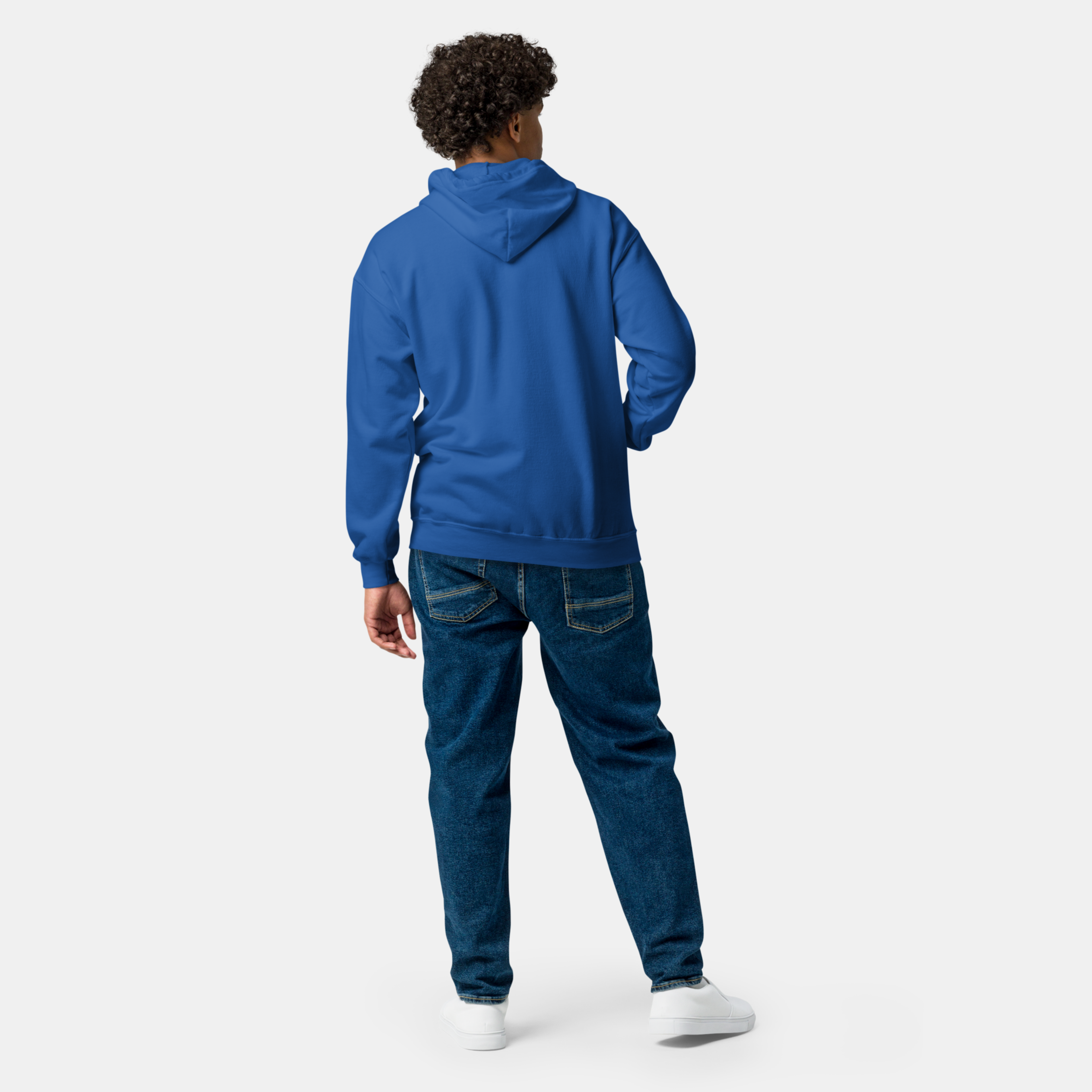Royal Threadline Zip Hoodie