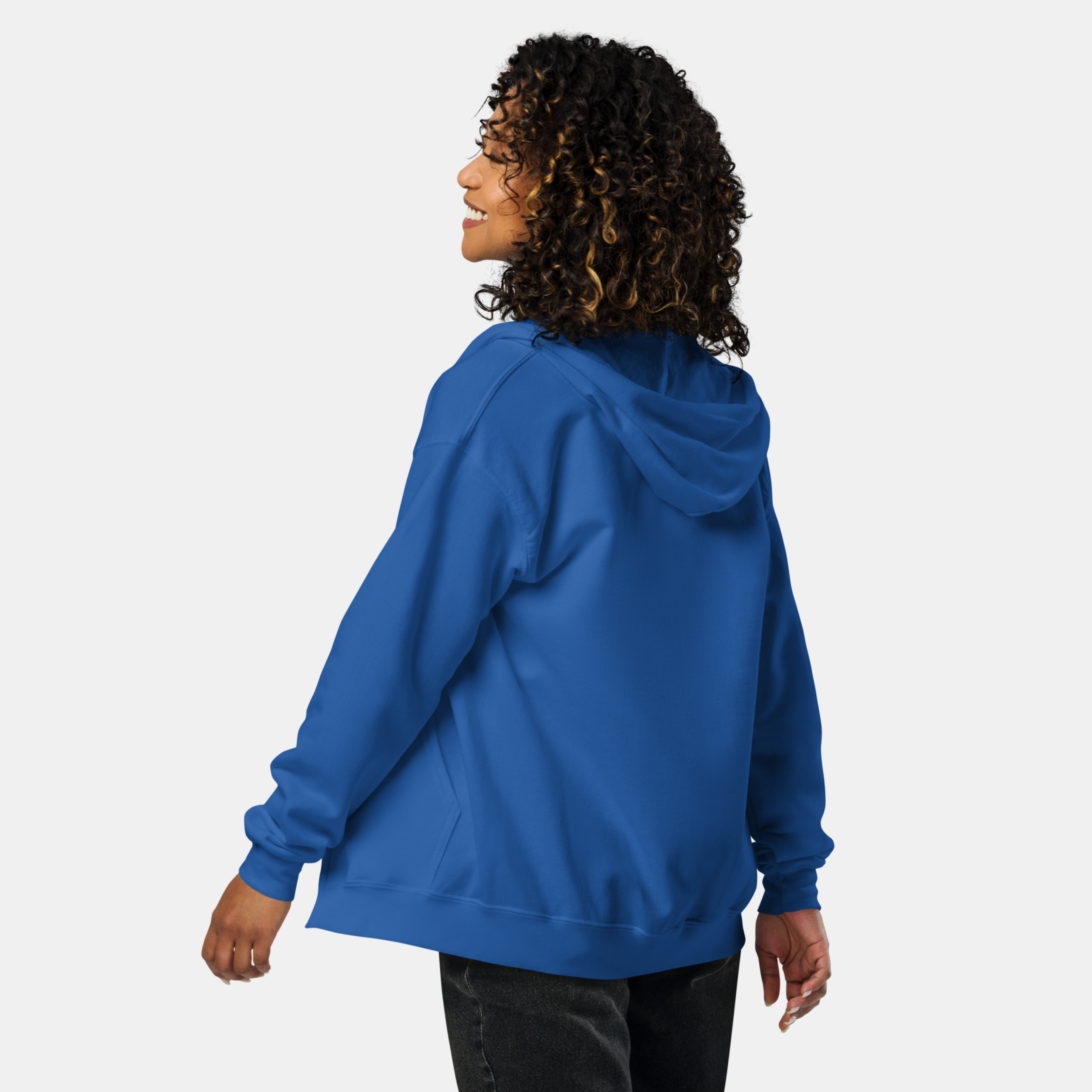 Royal Threadline Zip Hoodie