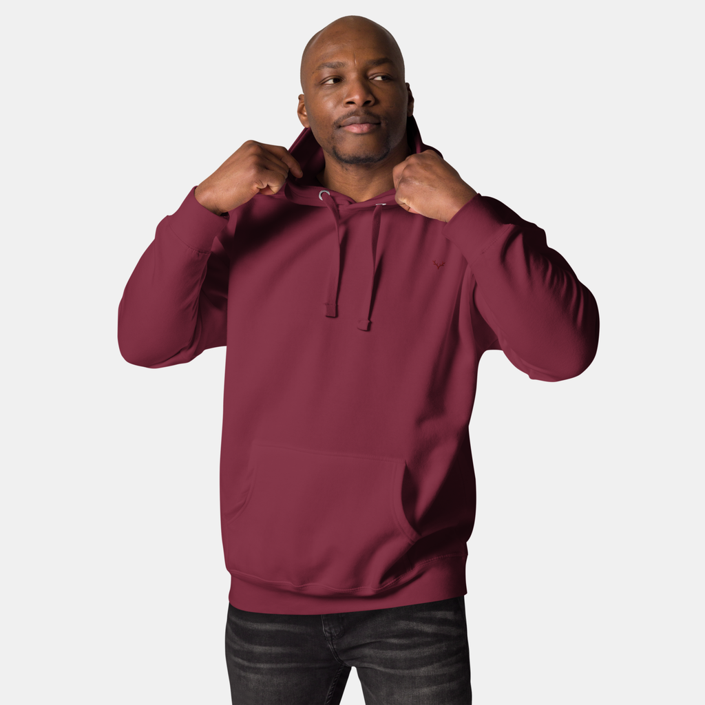 Maroon Threadmark Hoodie