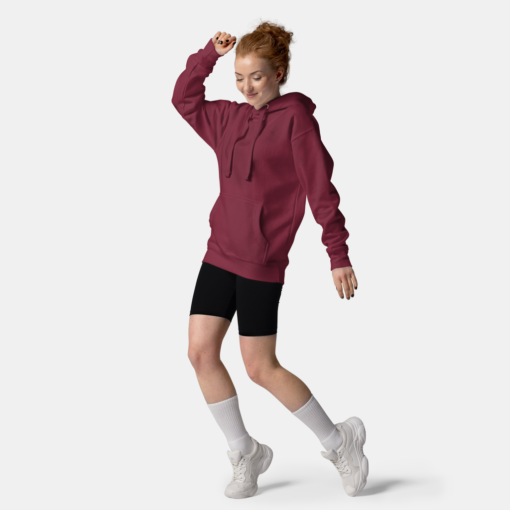 Maroon Threadmark Hoodie
