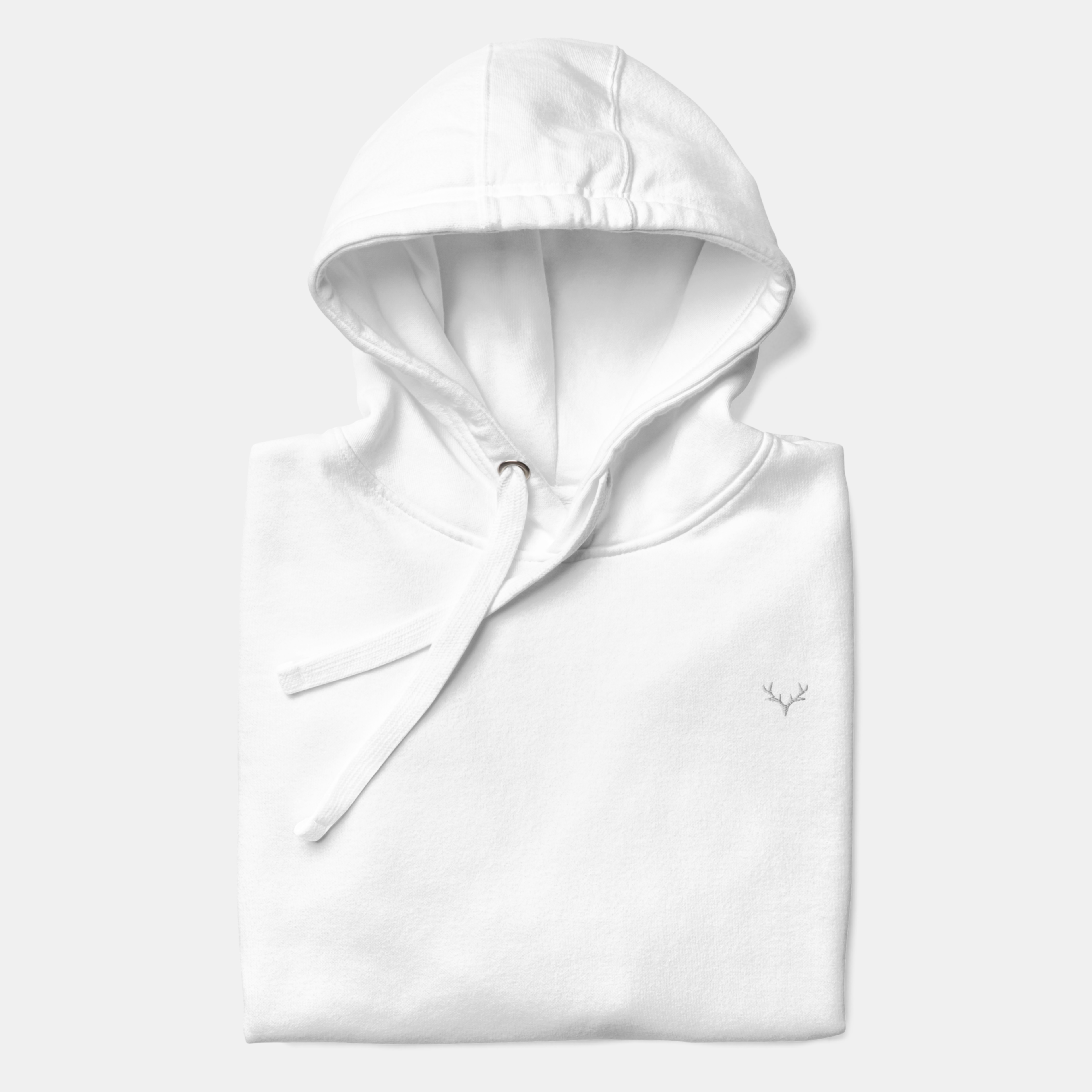 White Threadmark Hoodie