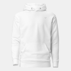 White Threadmark Hoodie