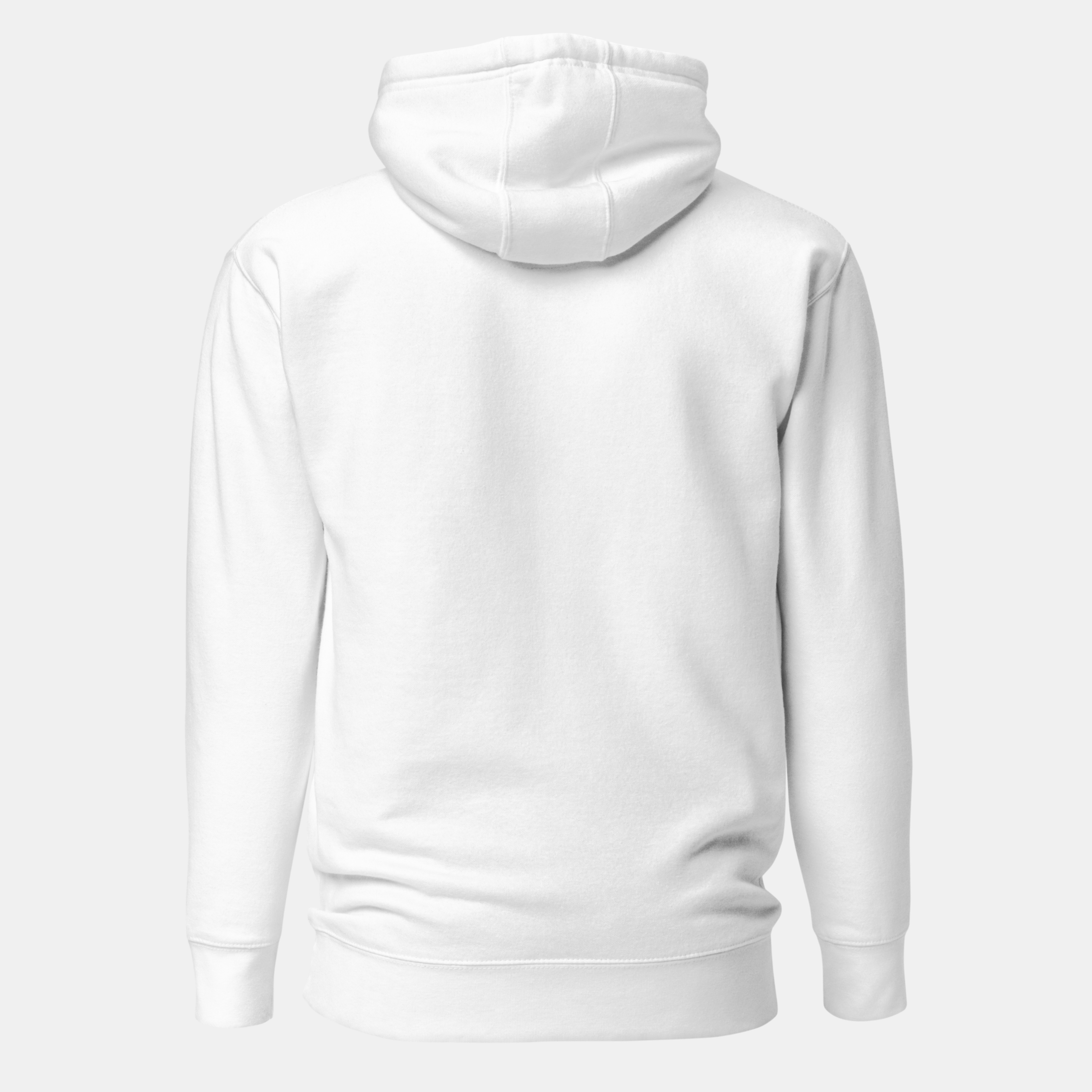 White Threadmark Hoodie