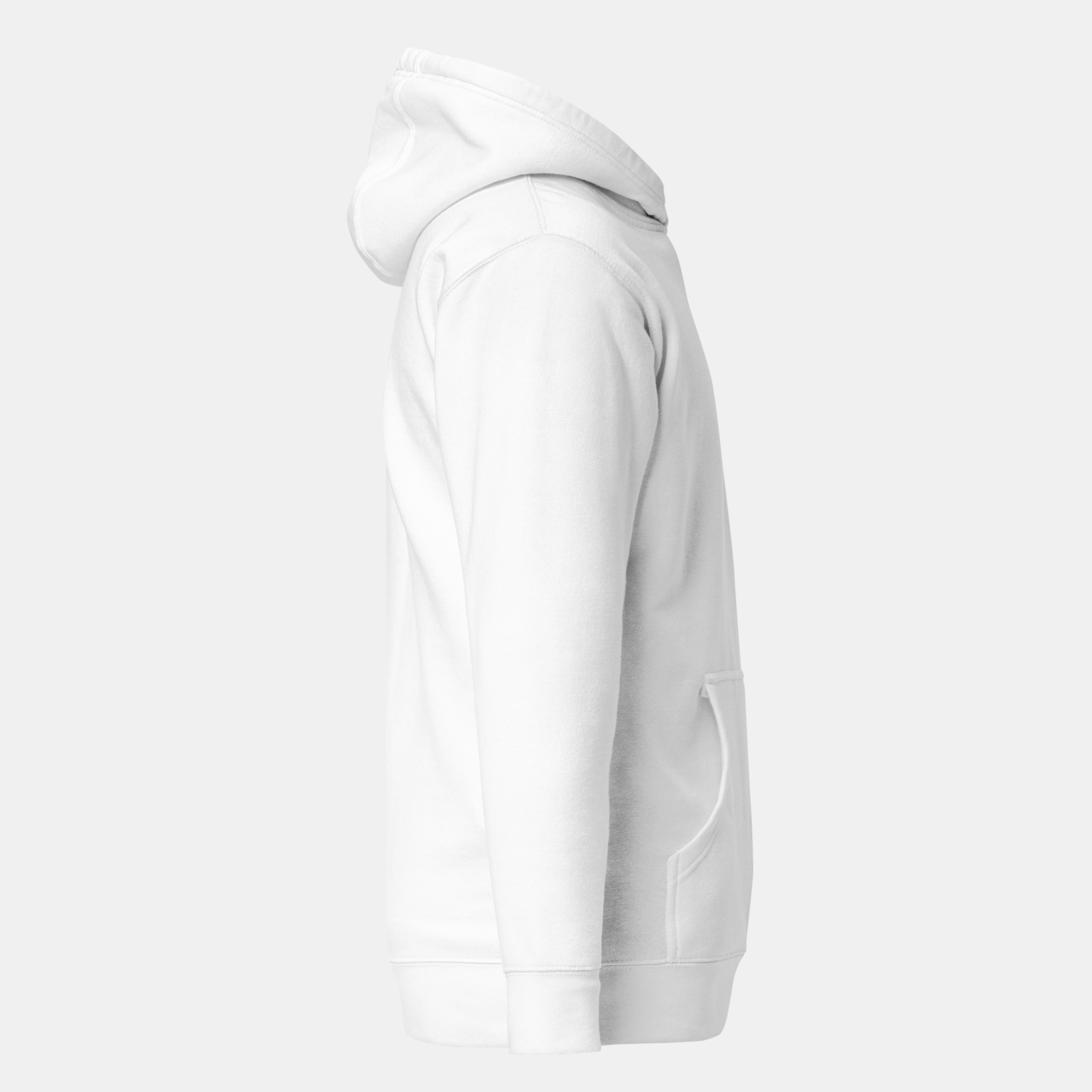 White Threadmark Hoodie