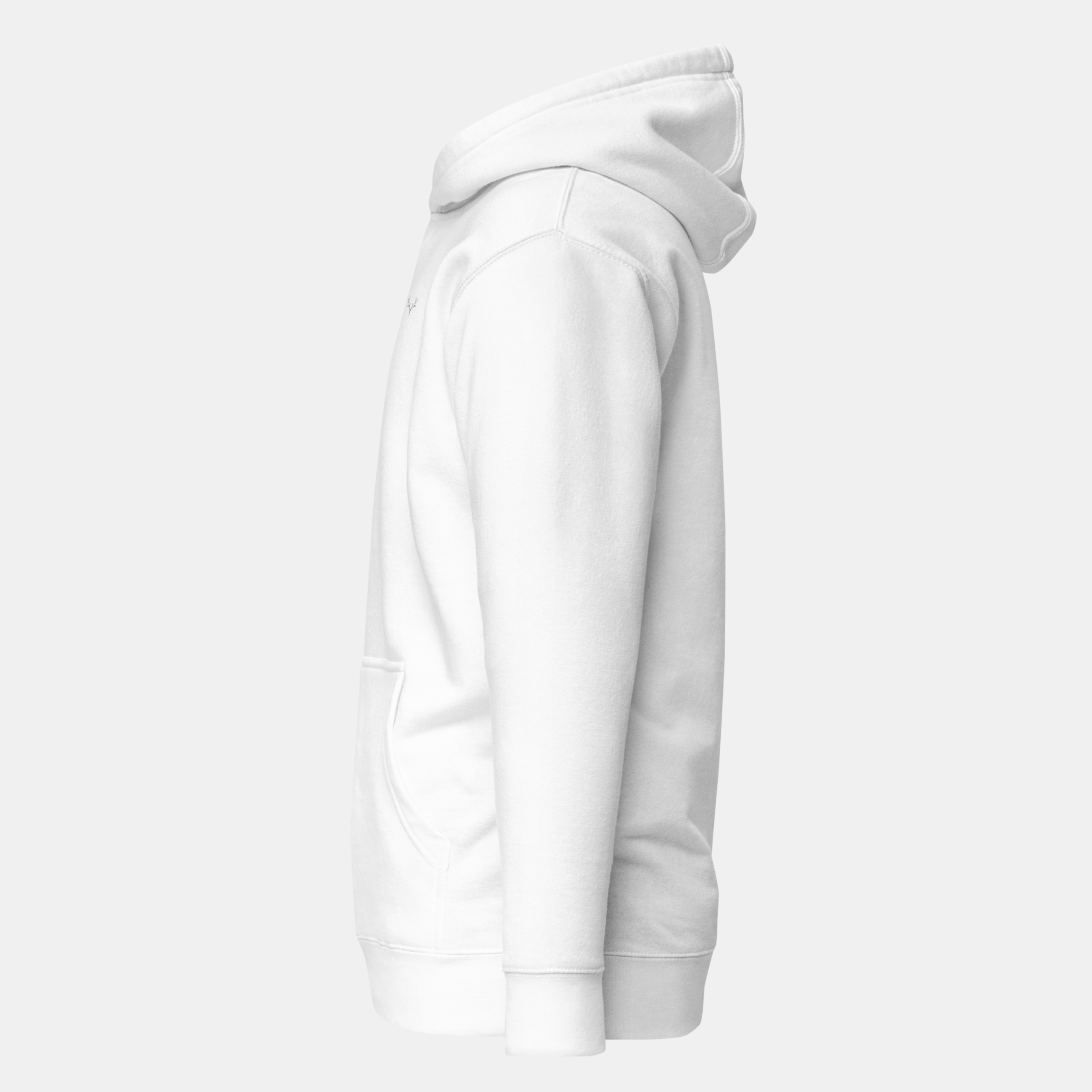 White Threadmark Hoodie