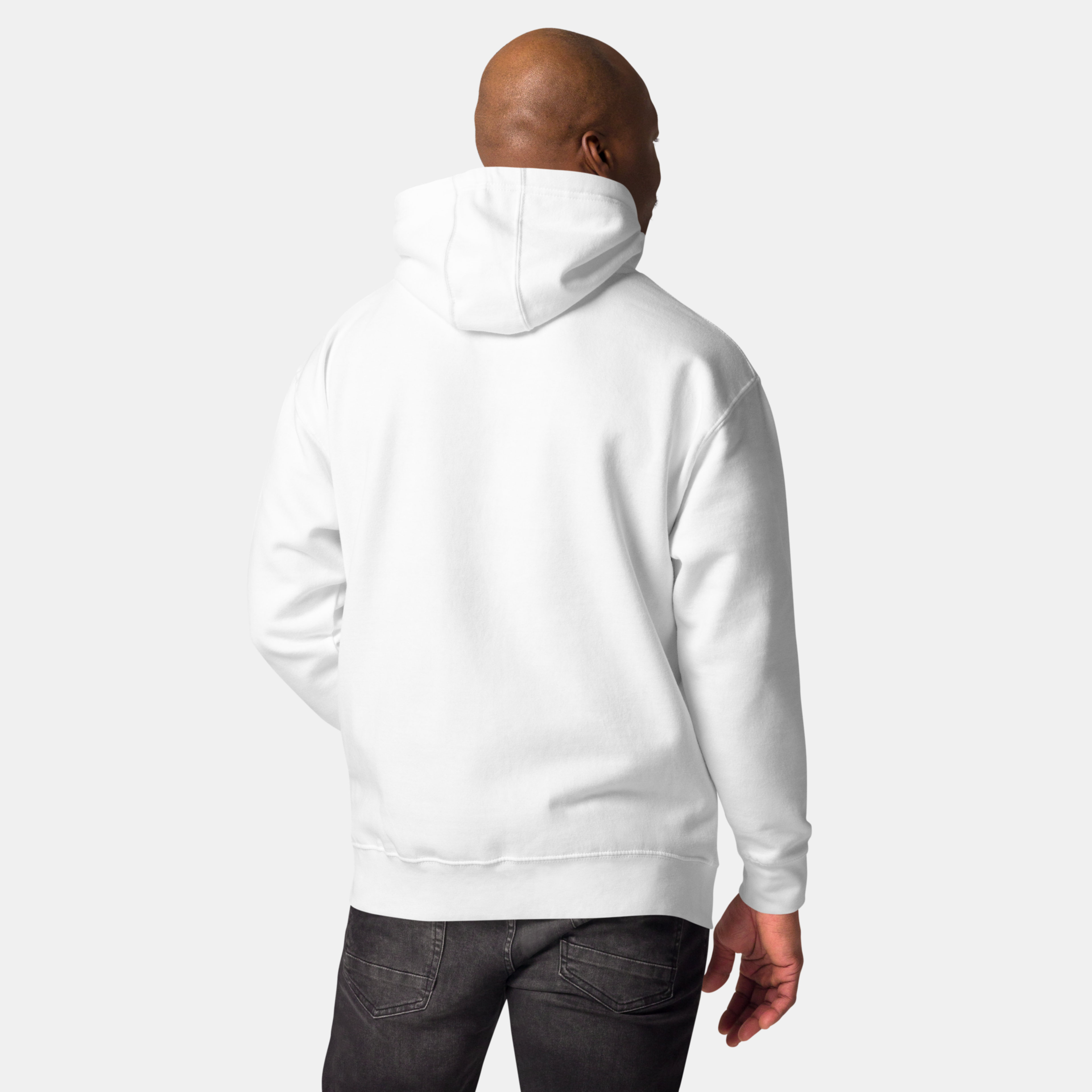 White Threadmark Hoodie