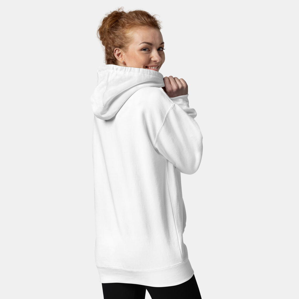 White Threadmark Hoodie