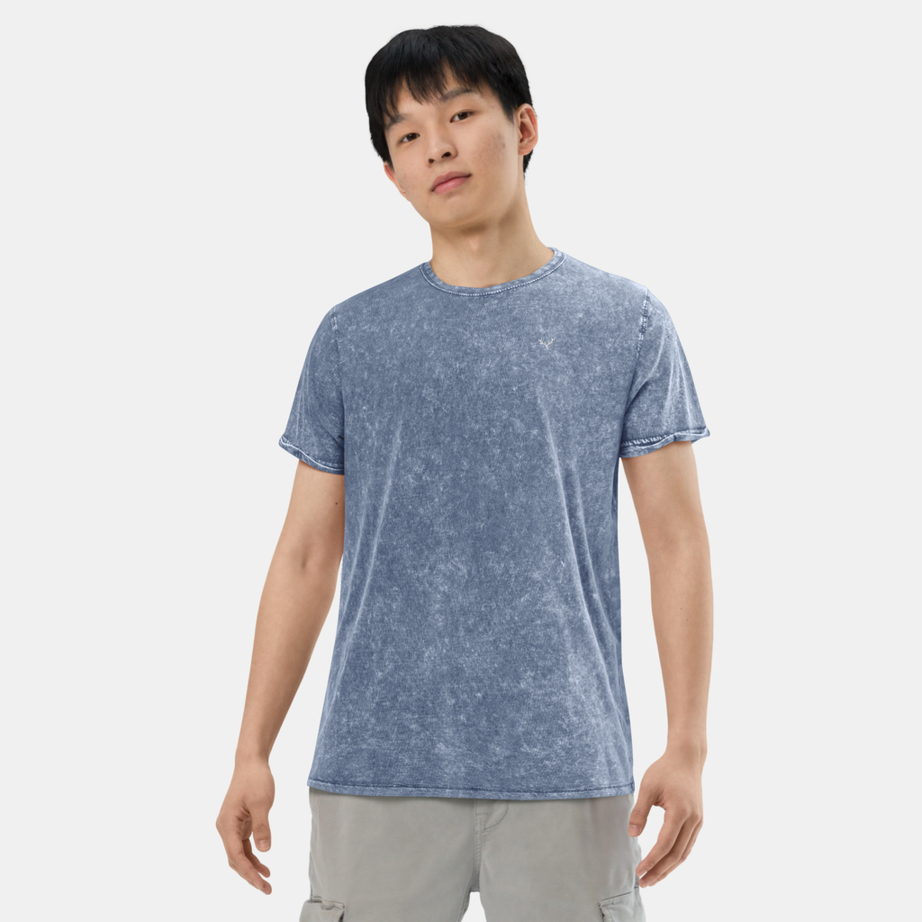 Denim Blue Husky Cotton T-Shirt