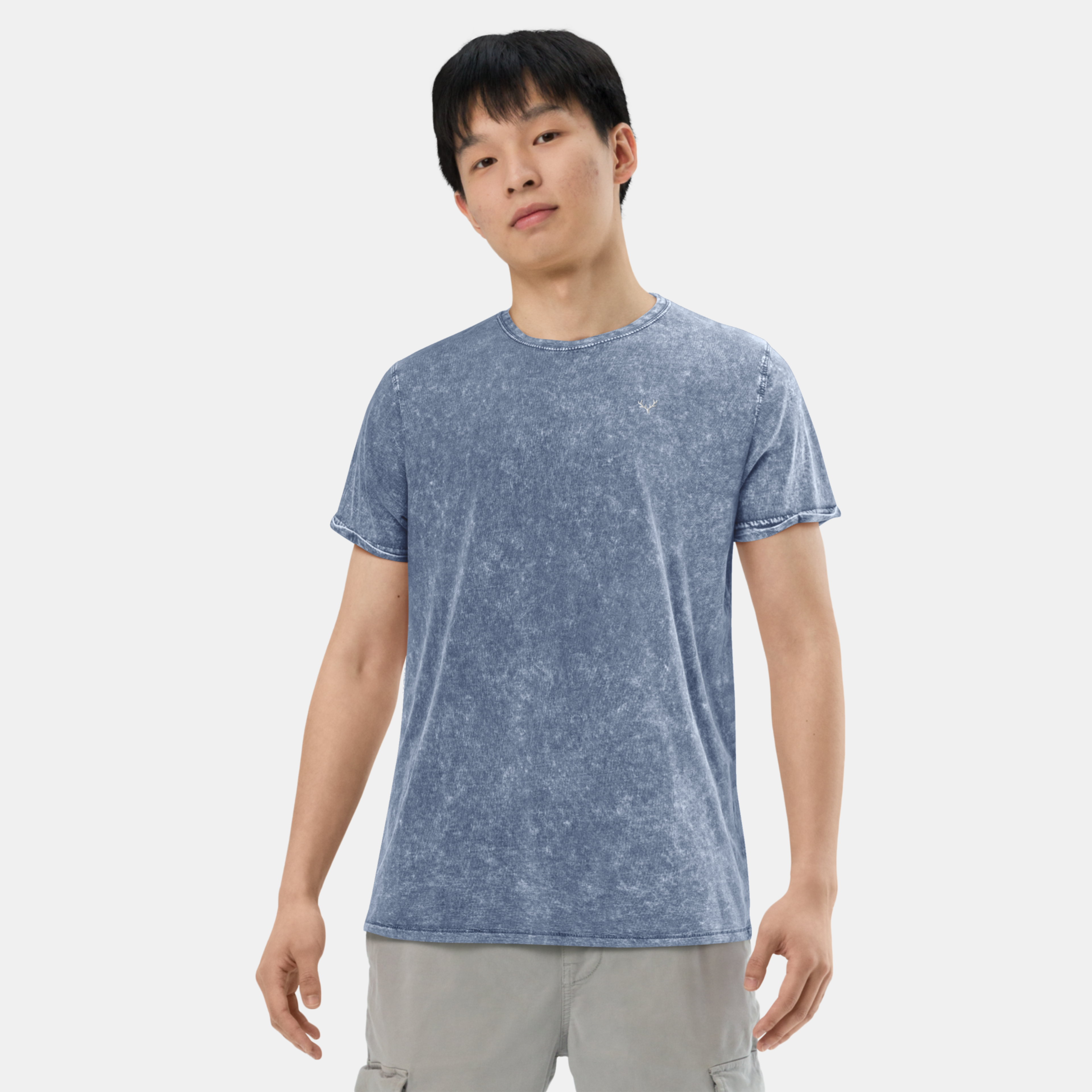 Denim Blue Husky Cotton T-Shirt