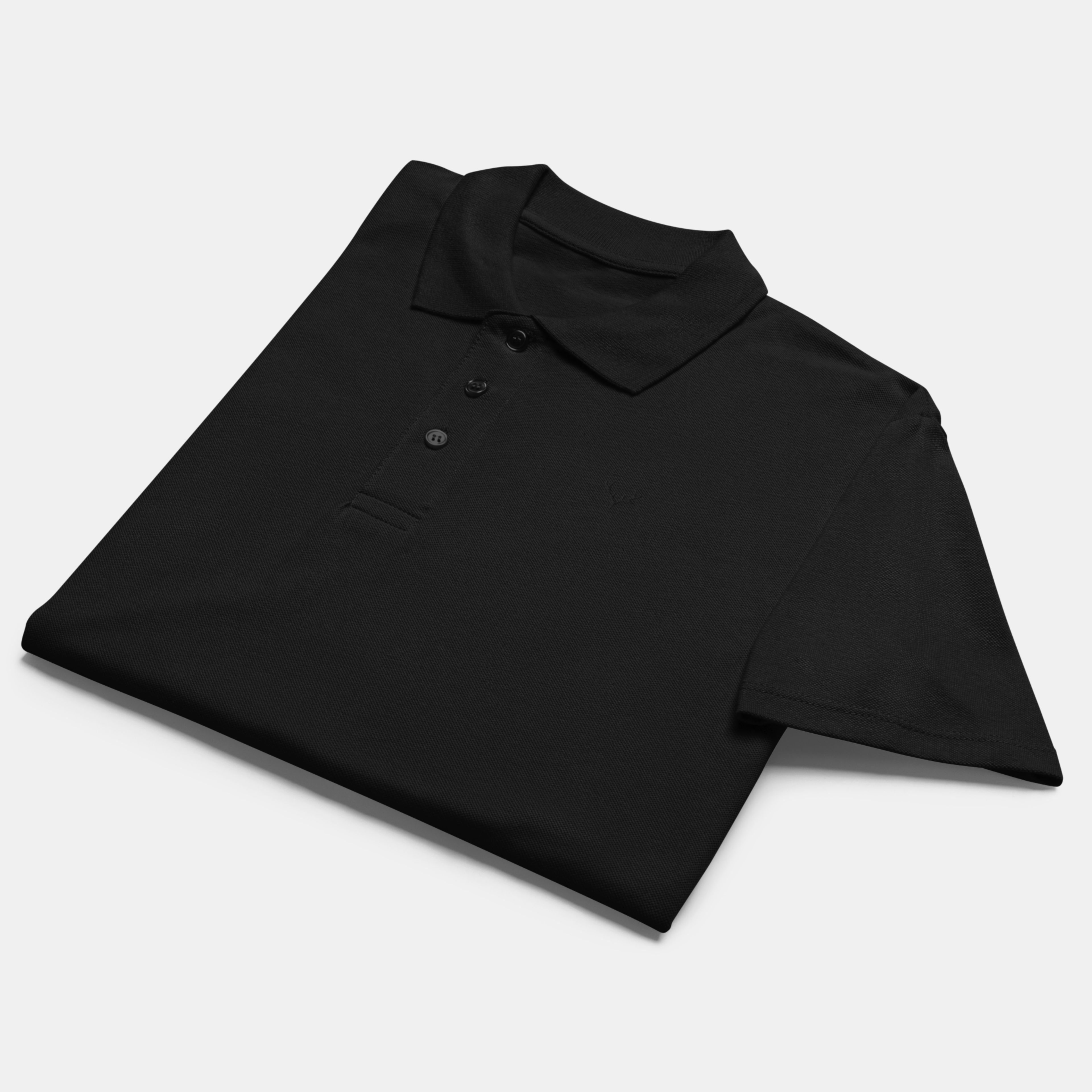 Black Piqué Polo Shirt