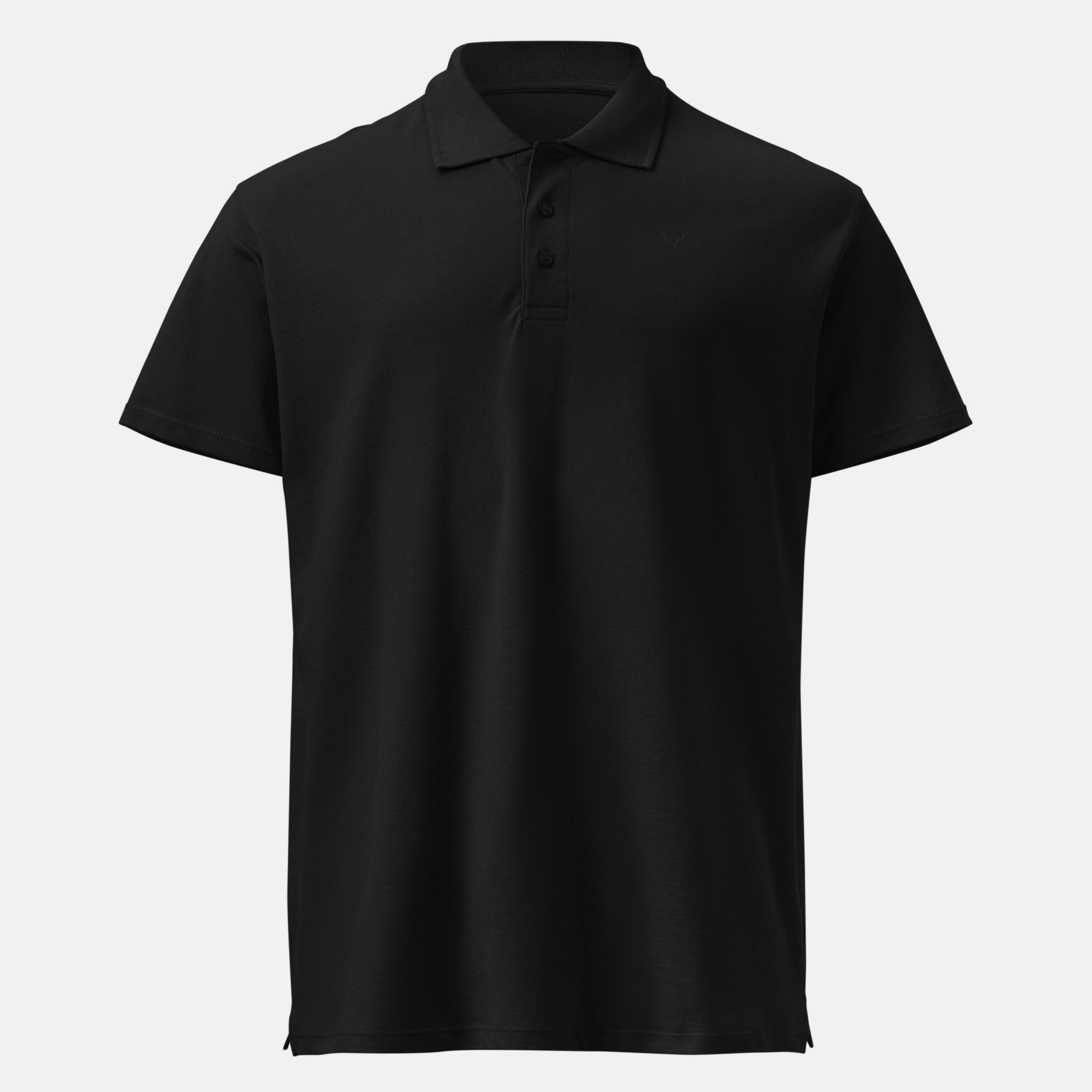 Black Piqué Polo Shirt
