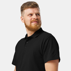 Black Piqué Polo Shirt