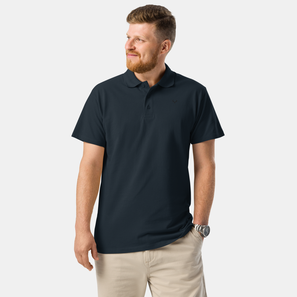 Navy Piqué Polo Shirt