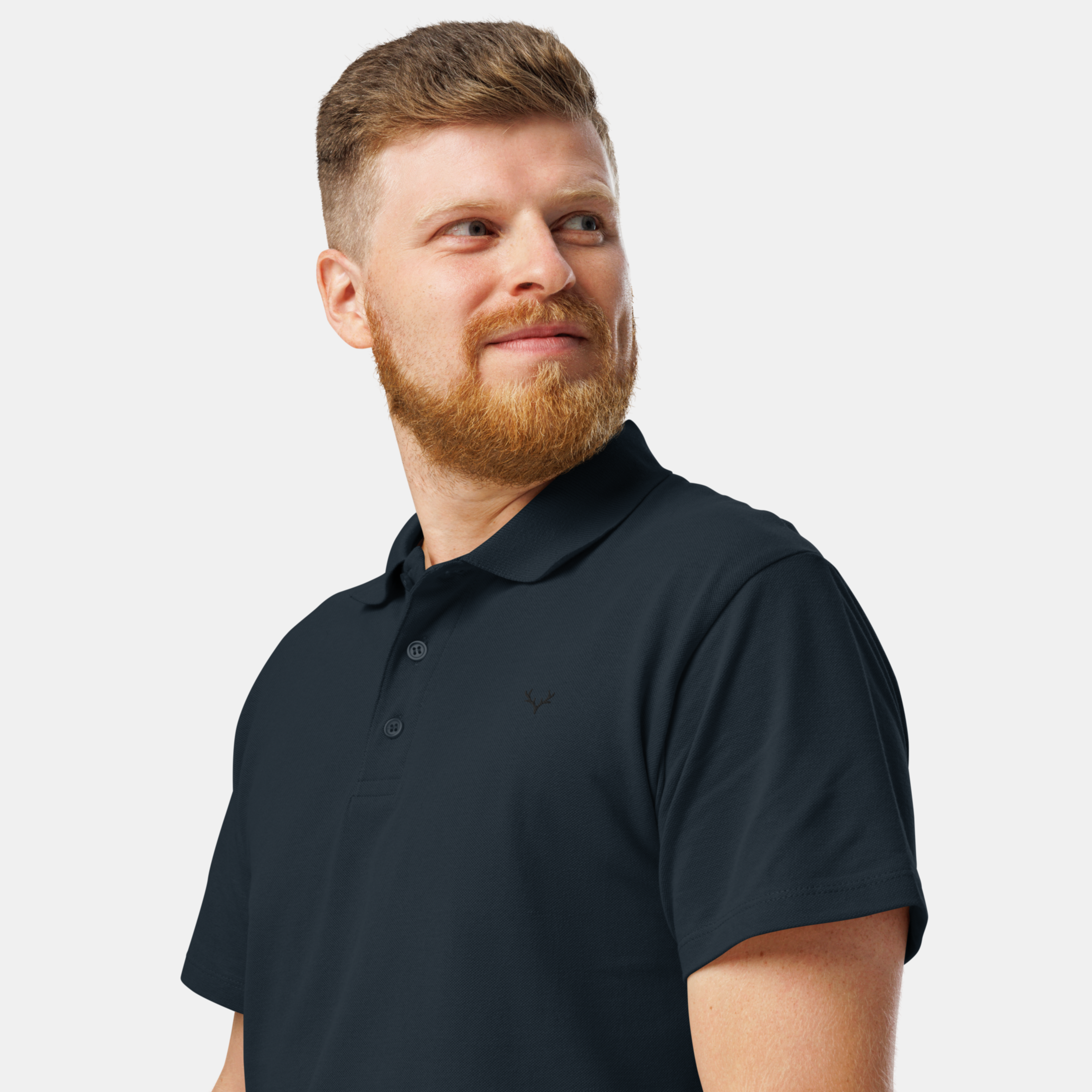 Navy Piqué Polo Shirt
