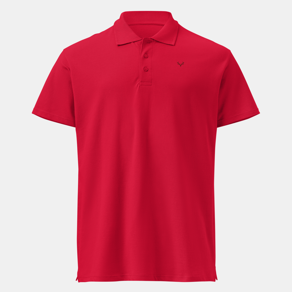 Red Piqué Polo Shirt