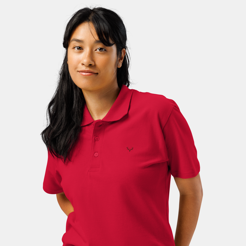 Red Piqué Polo Shirt