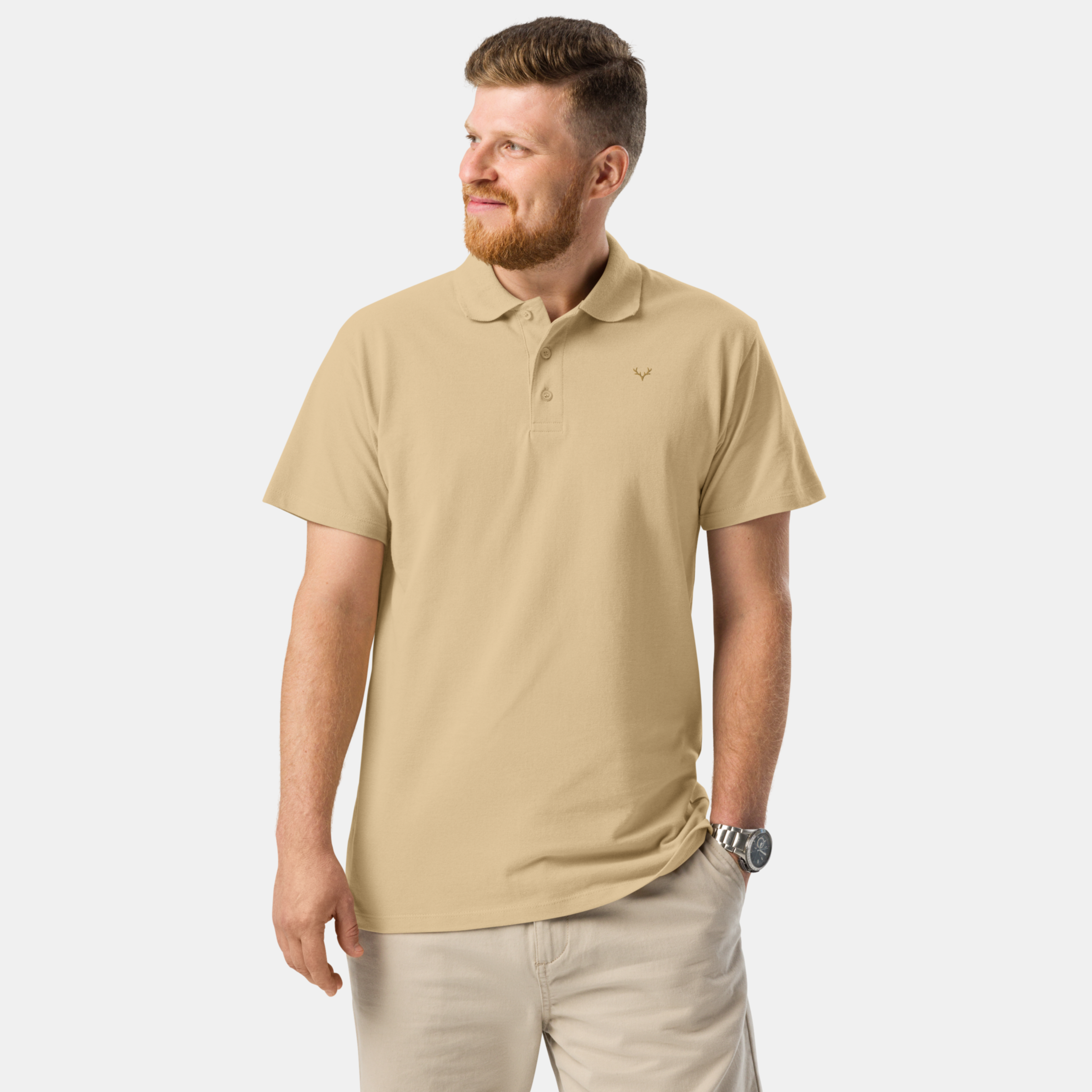 Sand Piqué Polo Shirt