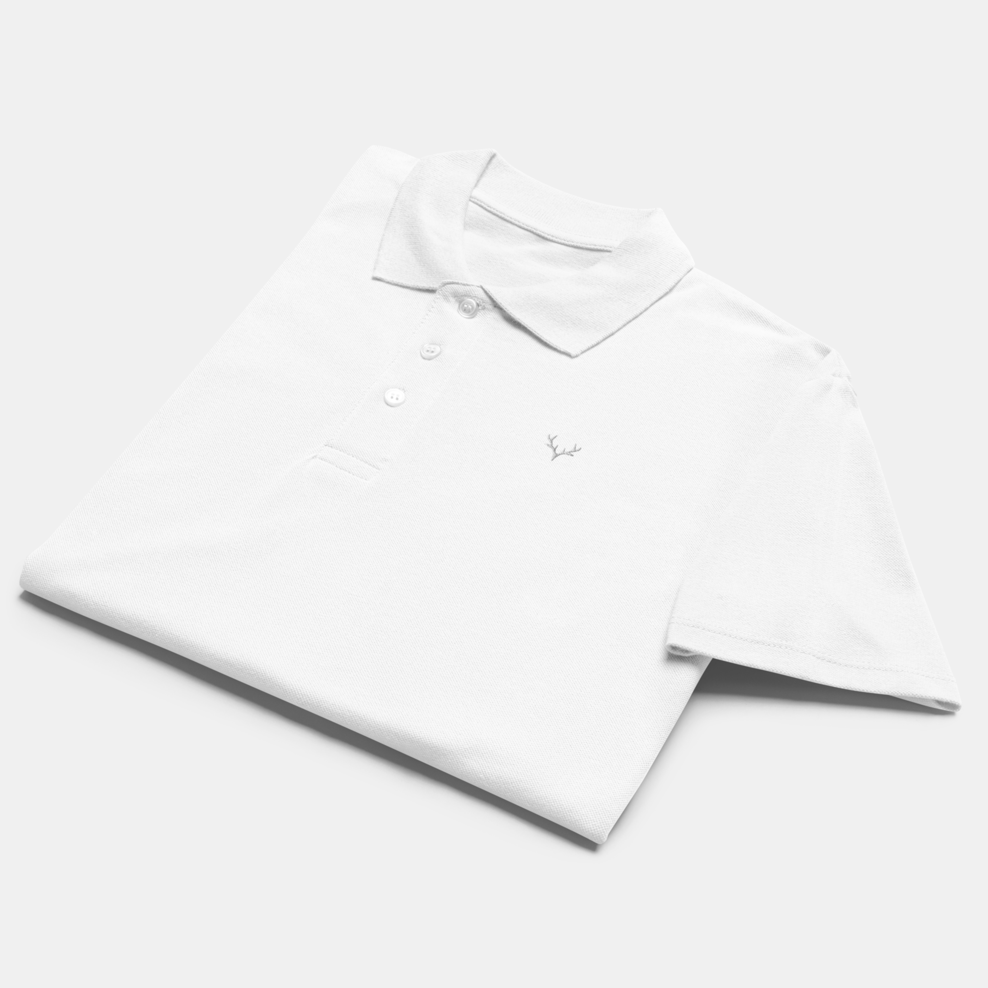White Piqué Polo Shirt
