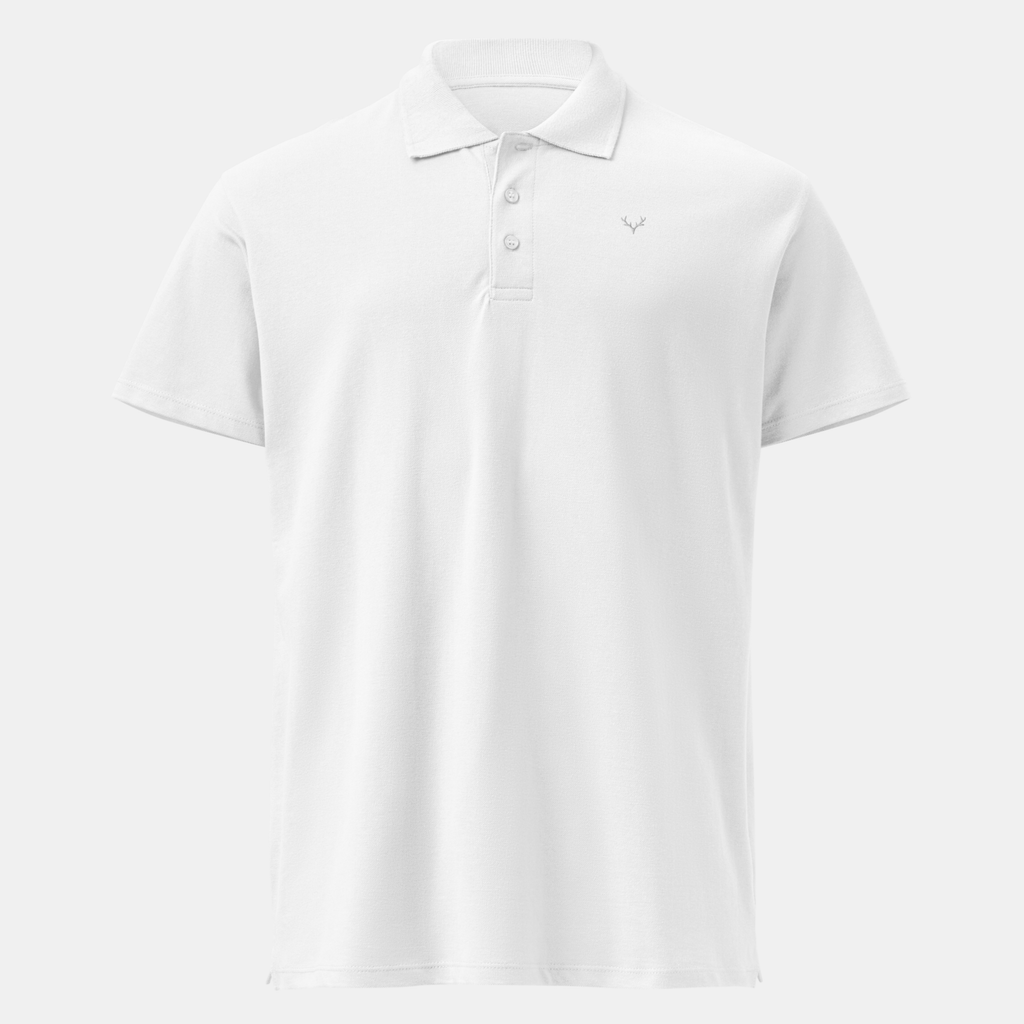 White Piqué Polo Shirt