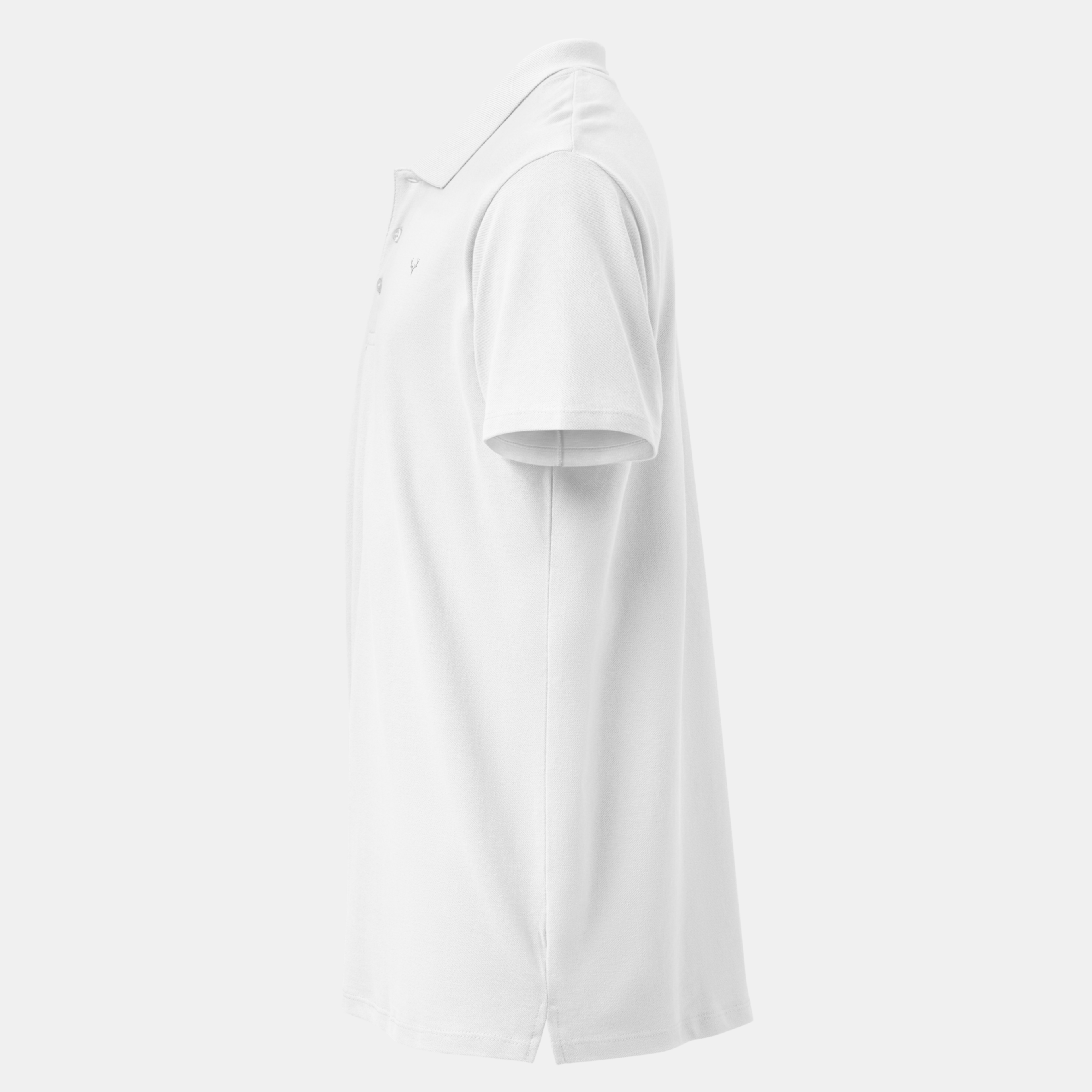 White Piqué Polo Shirt