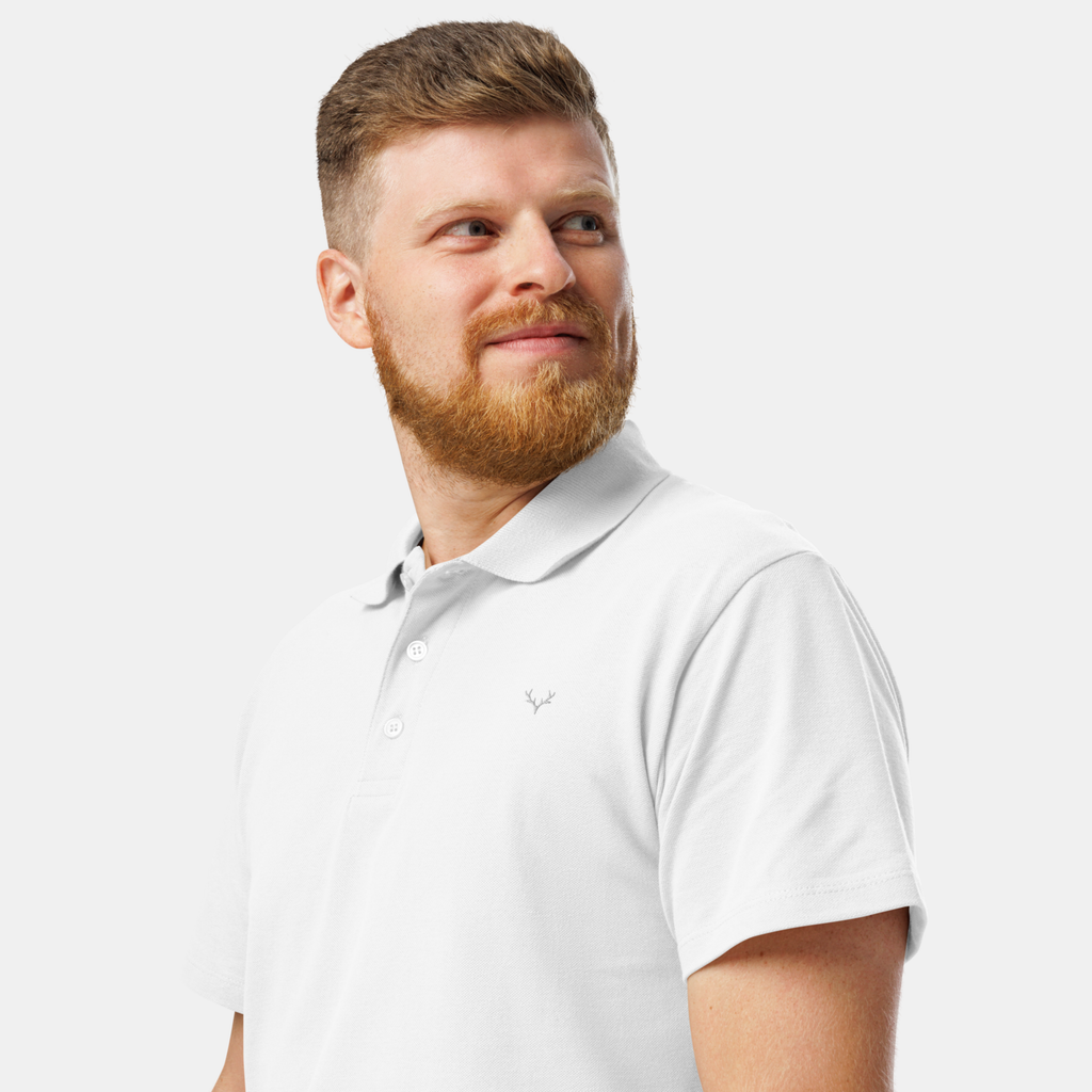 White Piqué Polo Shirt