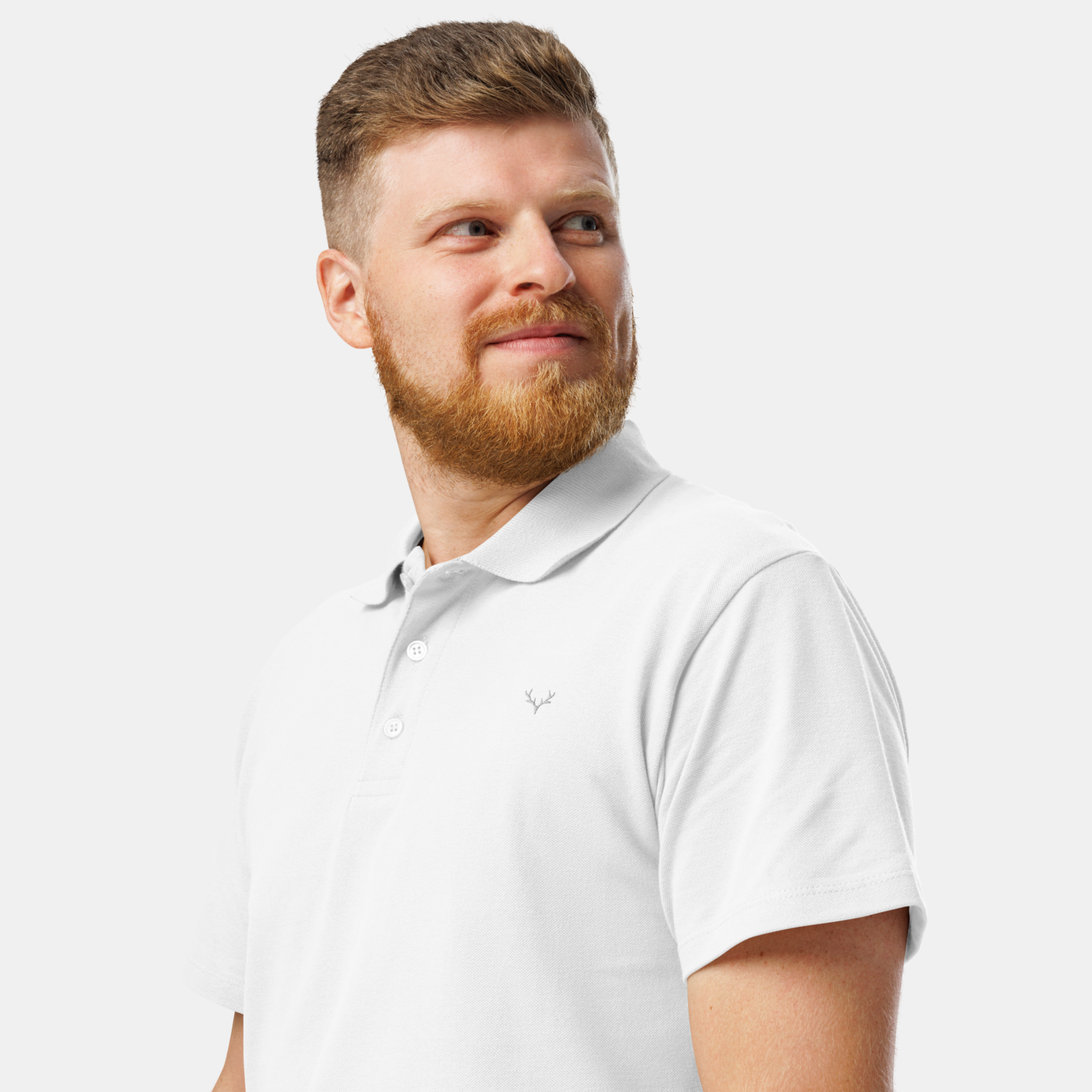 White Piqué Polo Shirt