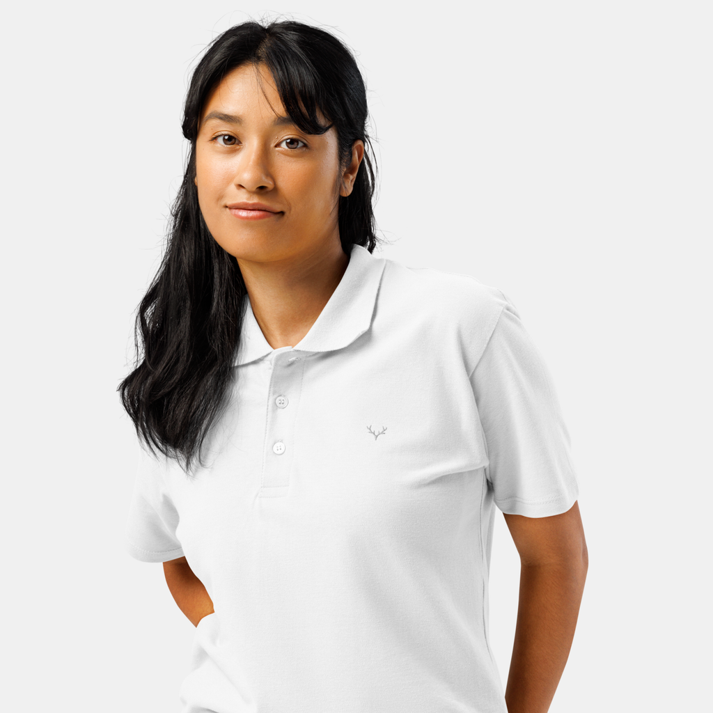White Piqué Polo Shirt