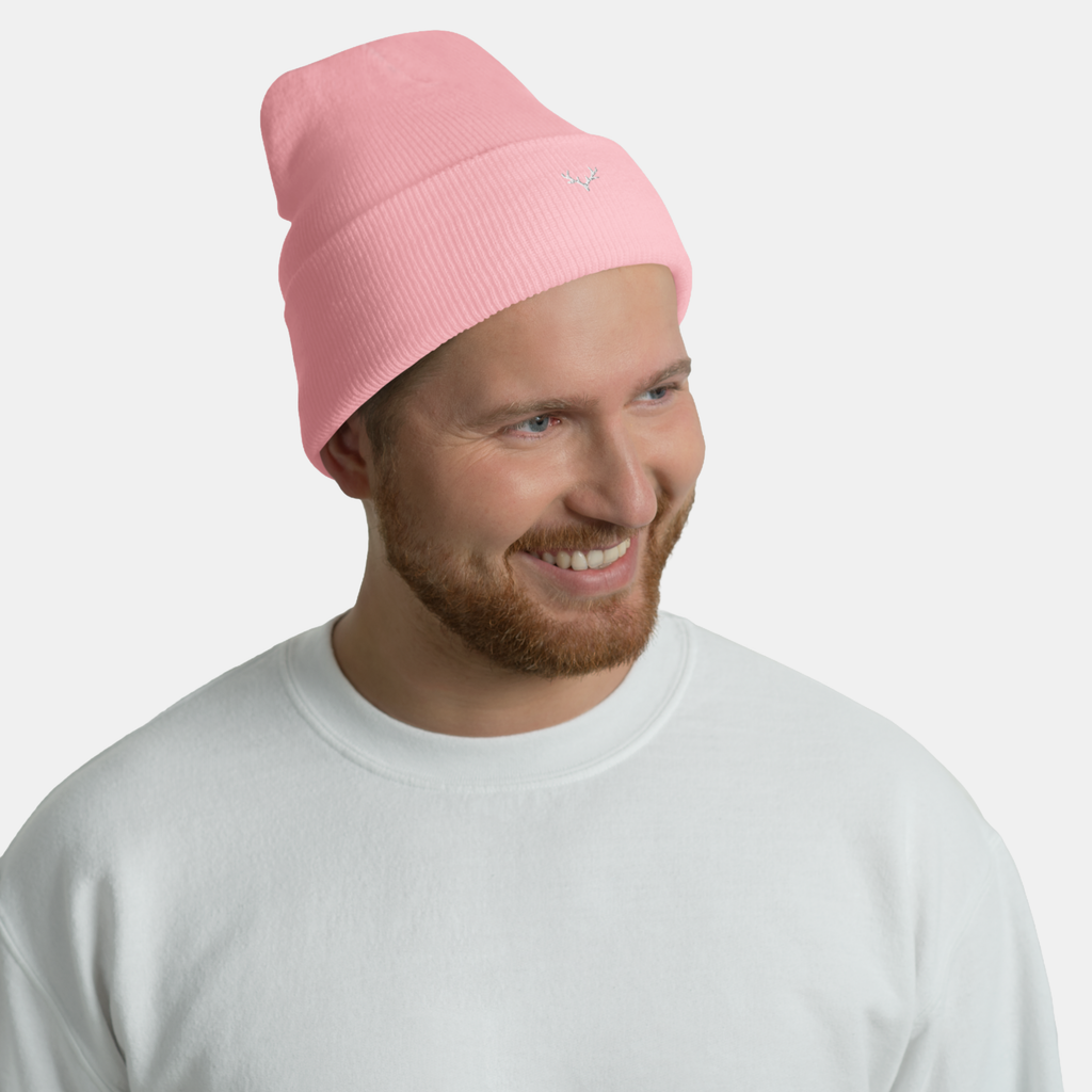 Baby Pink Embernest Cuffed Beanie