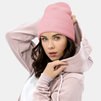 Baby Pink Embernest Cuffed Beanie