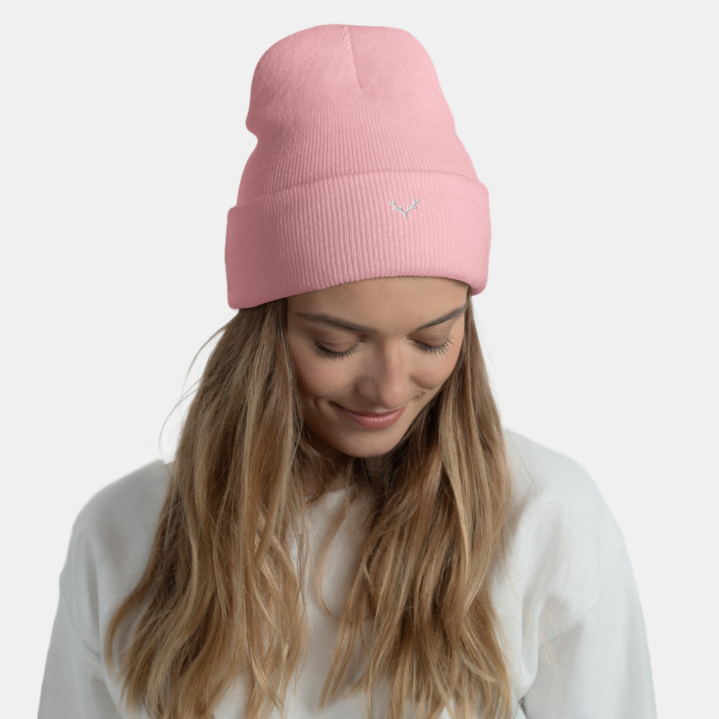 Baby Pink Embernest Cuffed Beanie
