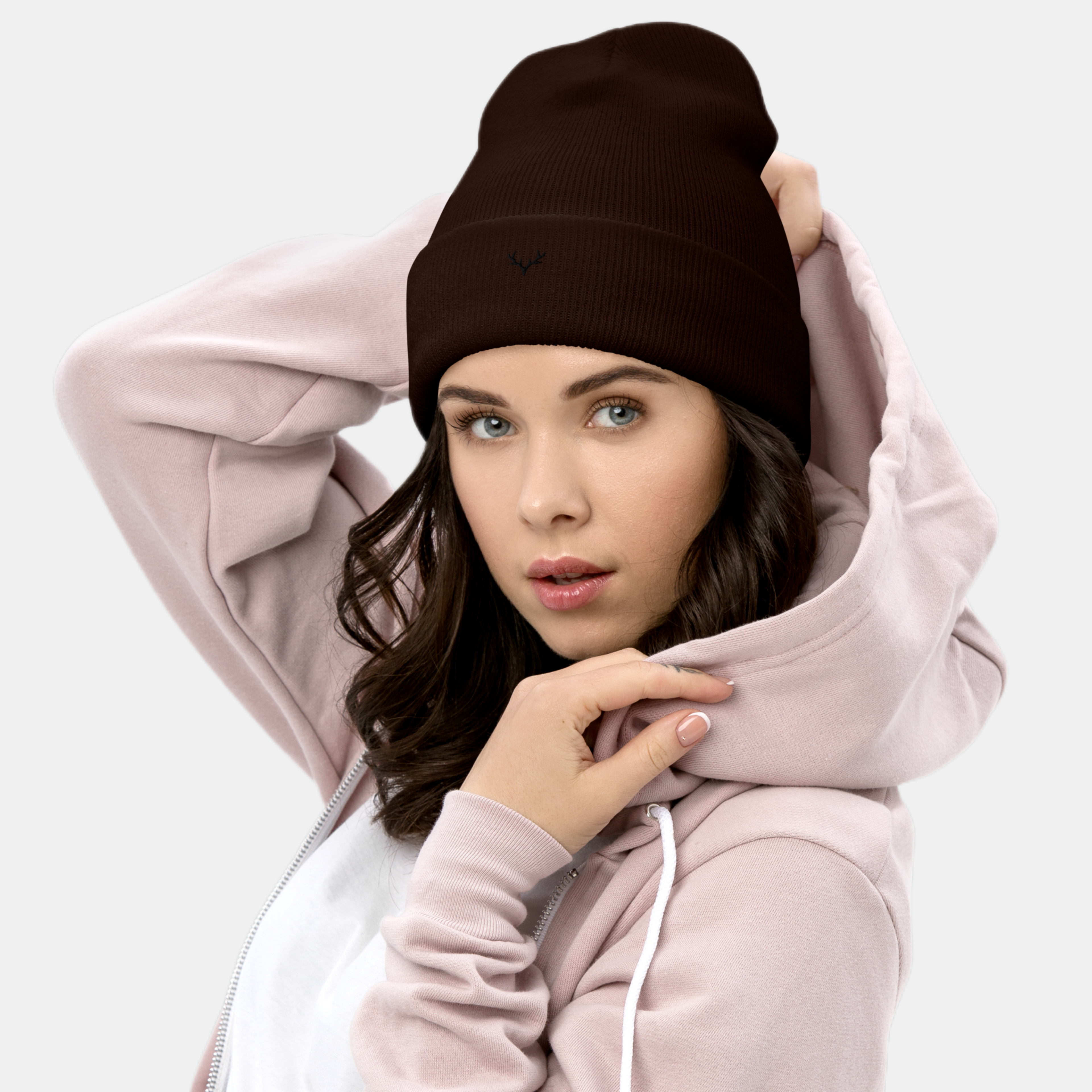 Brown Embernest Cuffed Beanie