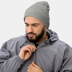 Grey Embernest Cuffed Beanie