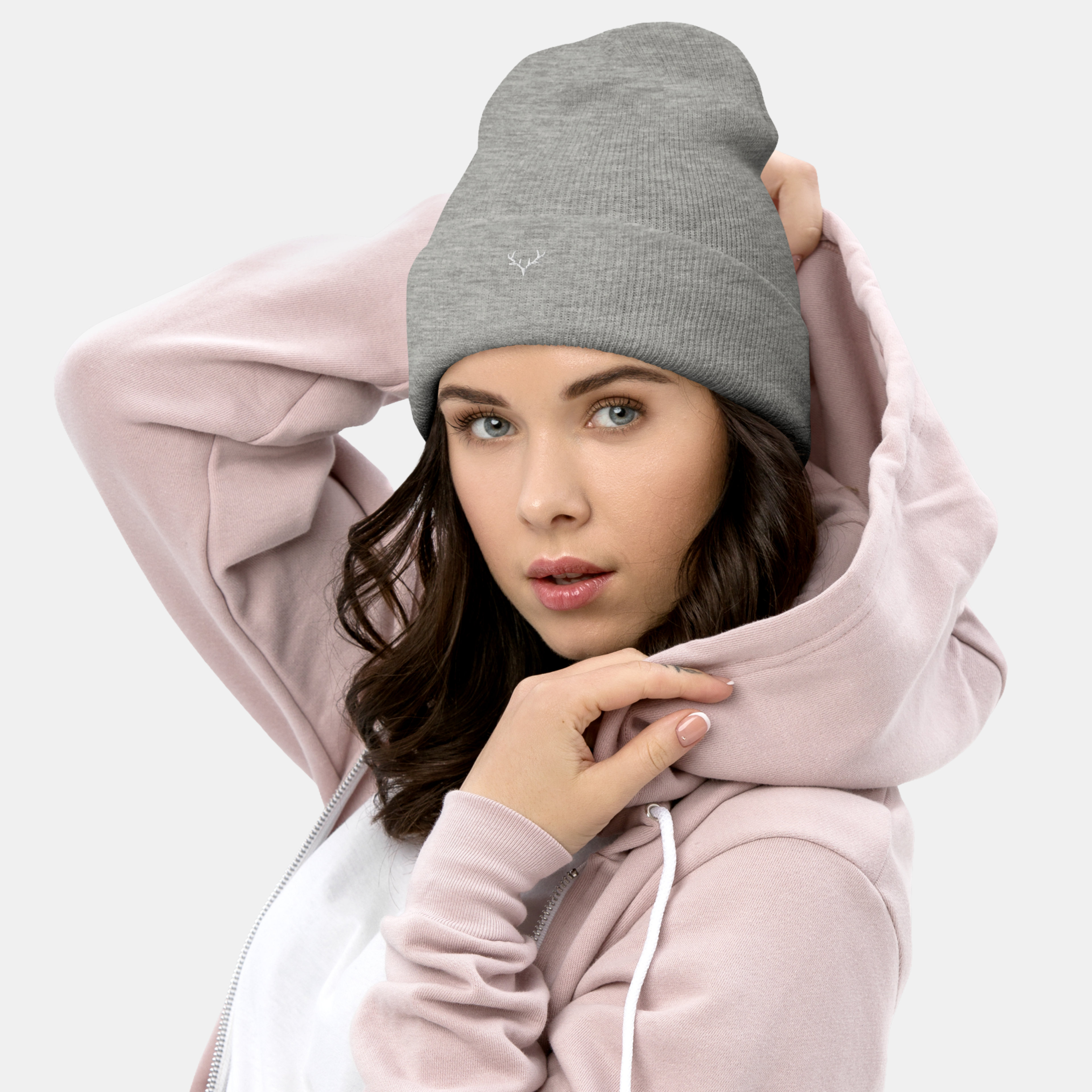 Grey Embernest Cuffed Beanie
