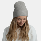 Grey Embernest Cuffed Beanie
