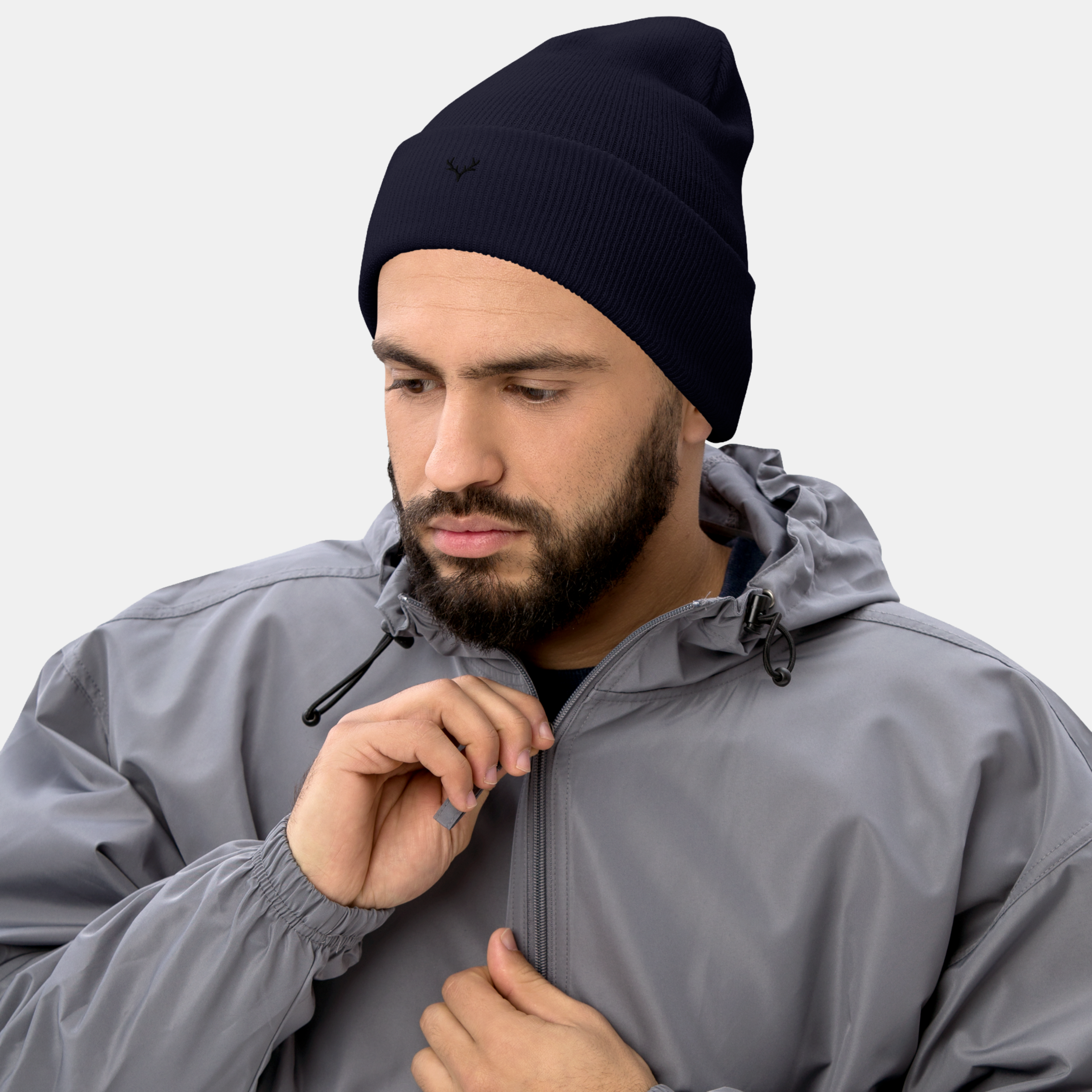 Navy Embernest Cuffed Beanie