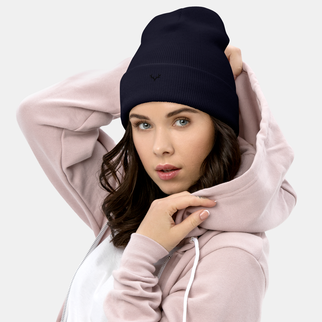 Navy Embernest Cuffed Beanie
