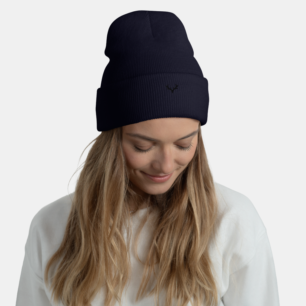 Navy Embernest Cuffed Beanie