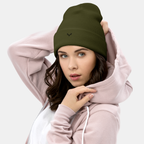 Olive Embernest Cuffed Beanie