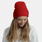 Red Embernest Cuffed Beanie